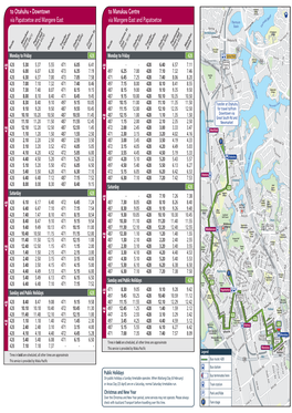 To Manukau Centre Via Mangere East and Papatoetoe to Otahuhu