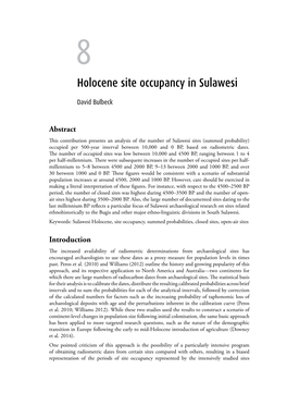 8. Holocene Site Occupancy in Sulawesi 95