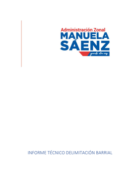 Informe Técnico Delimitación Barrial