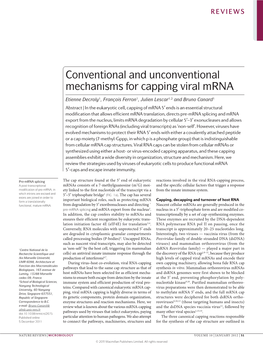 Conventional and Unconventional Mechanisms for Capping Viral Mrna