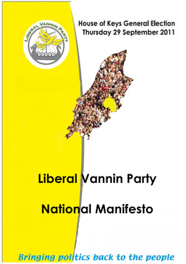 Liberal Vannin Party National Manifesto