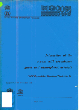 Interaction of the Oceans with Greenhouse Gases and Atmospheric Aerosols