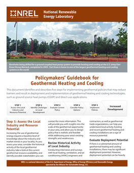 Policymakers' Guidebook for Geothermal Heating And