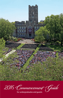 2016 Commencement Guide