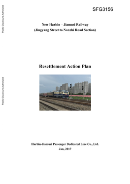 Resettlement Action Plan Public Disclosure Authorized