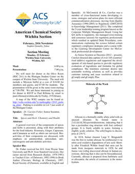 American Chemical Society Wichita Section