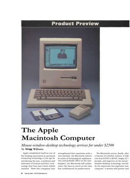 The Apple Macintosh Computer