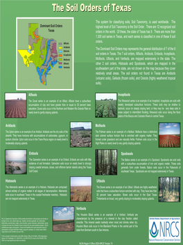 The Soil Orders of Texas