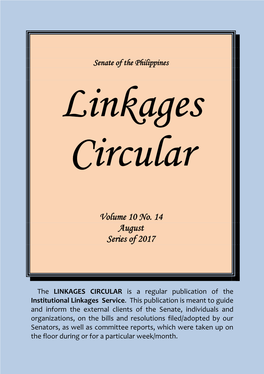 Linkages Circular Vol. 10 No. 14