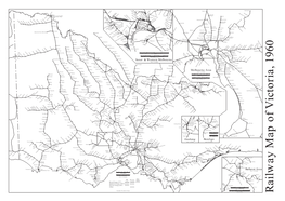 Railway Map of Victoria, 1960