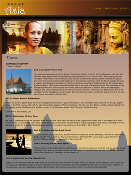 CAMBODIA DISCOVERY 7 Days / 6 Nights