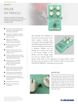 Pipeline Tap Tremolo