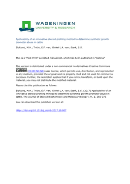 Analysis of Anabolic Steroid Glucuronide and Sulfate Conjugates