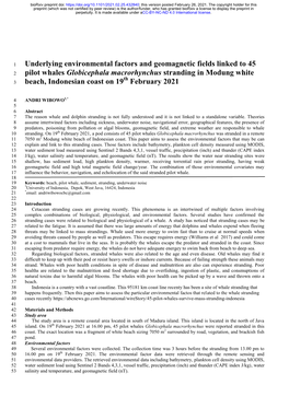 Underlying Environmental Factors and Geomagnetic Fields Linked to 45 Pilot