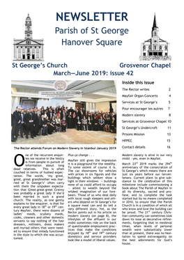 NEWSLETTER Parish of St George Hanover Square