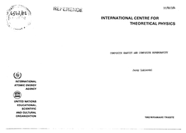 INTERNATIONAL CENTRE for THEORETICAL PHYSICS V