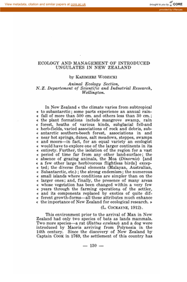 Animal Ecology Section, N. Z. Departement of Scientific and Industrial Research, Wiellington. (Dinornis) [And (Rattus Exulans)