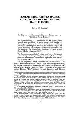 Culture Clash and Critical Race Theater