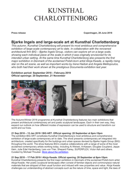 Bjarke Ingels and Large-Scale Art at Kunsthal Charlottenborg