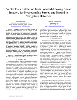 Vector Data Extraction from Forward-Looking Sonar Imagery for Hydrographic Survey and Hazard to Navigation Detection