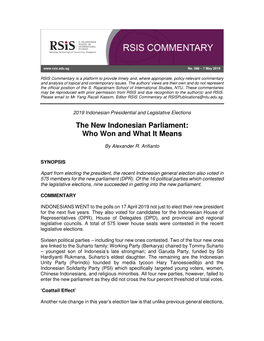 The New Indonesian Parliament: Who Won and What It Means