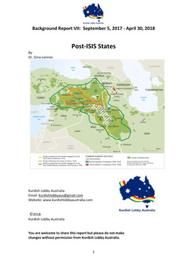 Post-ISIS States by Dr