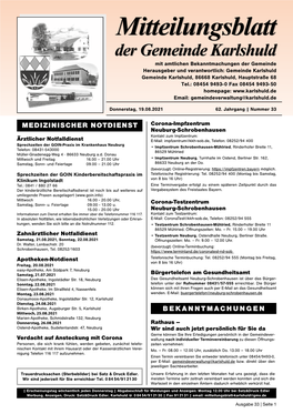 Mitteilungsblatt