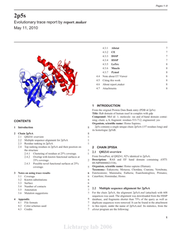 2P5s Lichtarge Lab 2006