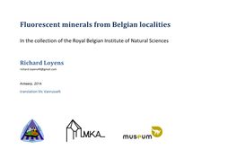 Fluorescent Minerals from Belgian Localities