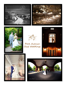 Park Avenue Club Weddings Park Avenue Club Exclusivity ~ Exquisite Service ~ Exceptional Cuisine