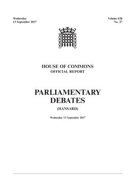 Whole Day Download the Hansard Record of the Entire Day in PDF Format. PDF File, 1.11