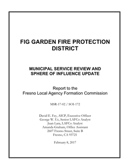 Fig Garden Fire Protection District