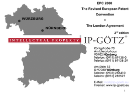 EPC 2000 the Revised European Patent Convention + the London Agreement