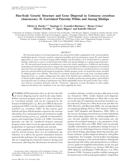 (Asteraceae). II. Correlated Paternity Within and Among Sibships