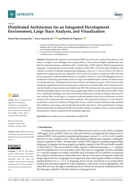 Distributed Architecture for an Integrated Development Environment, Large Trace Analysis, and Visualization