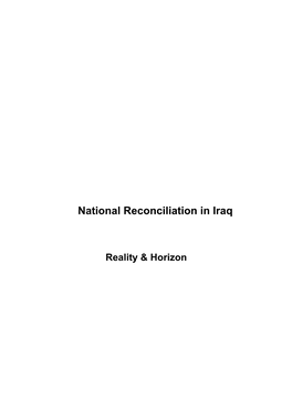 National Reconciliation in Iraq