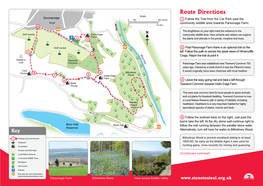 Route Directions Scale Stocksbridge 0 100 500 Metres 1 Follow the Trail from the Car Park Past The