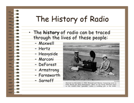 History of Radio.Pdf