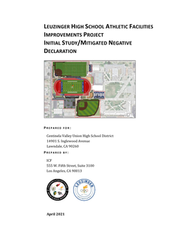 Leuzinger High School Athletic Facilities Improvements Project Initial Study/Mitigated Negative Declaration