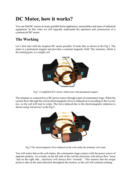 DC Motor, How It Works?