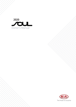 2020 Kia Soul Owner's Manual