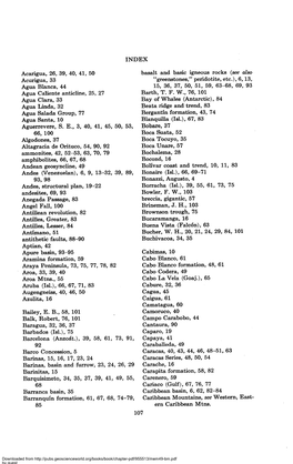 INDEX Acarigua, 26, 39, 40, 41, 50 Acurigua, 33 Agua Blanca, 44 Agua