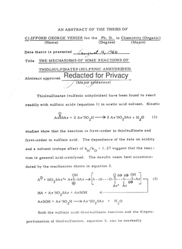 The Mechanisms of Some Reactions of Thiolsulfinates (Sulfenic Anhydrides)