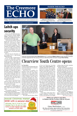 The Creemore Clearview Youth Centre Opens