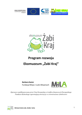 Program Rozwoju Ekomuzeum „Żabi Kraj”