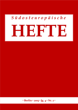 Südosteuropäische Hefte 4 (2015)