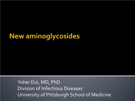 16S Ribosomal Methylation: Emerging Aminoglycoside Resistance