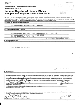 National Register of Historic Places Multiple Property Documentation Form