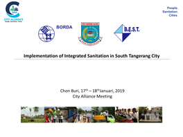 Implementation of Integrated Sanitation in South Tangerang City