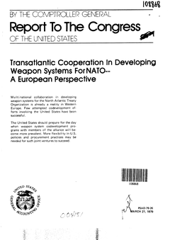 PSAD-79-26 Transatlantic Cooperation in Developing